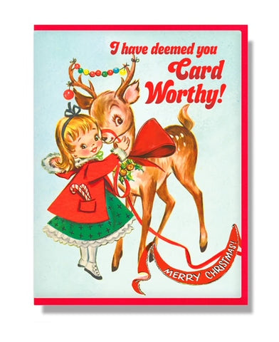 Smitten Kitten: "I have deemed you Card Worthy!" Boxed Christmas Cards