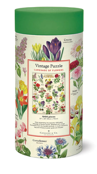 Vintage Jigsaw Puzzle: The Language of Flowers