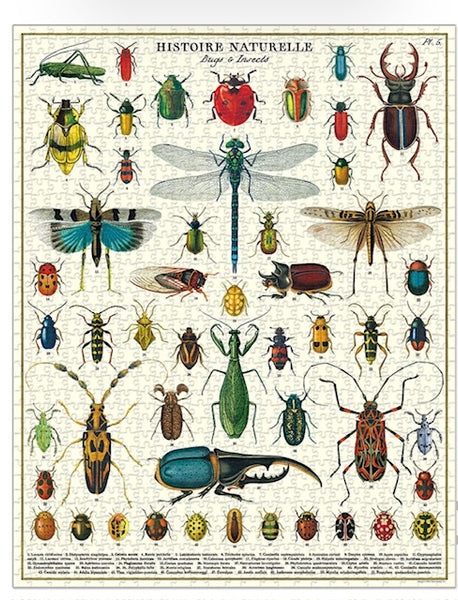 Vintage Jigsaw Puzzle: Bugs & Insects