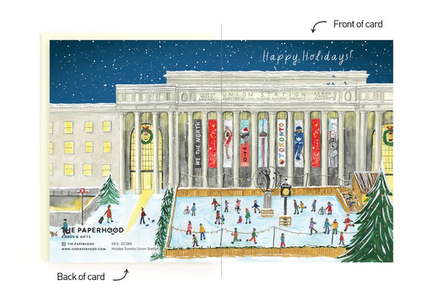 Toronto Union Station Wraparound holiday notecards - box of 8