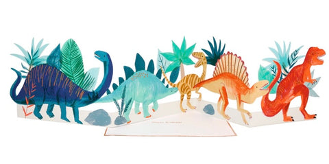 Dinosaur Concertina Birthday Card